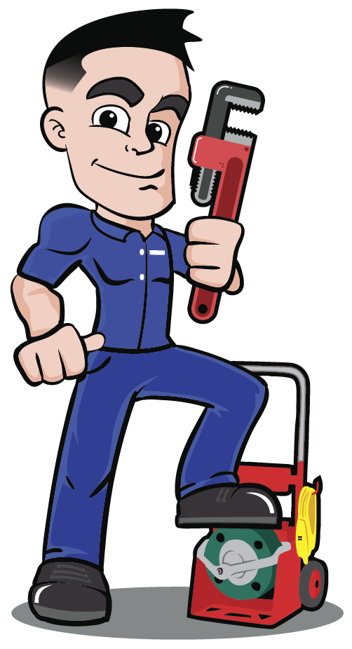 American Ally Plumbing mascot character representing local plumbing services in Ramona, CA.